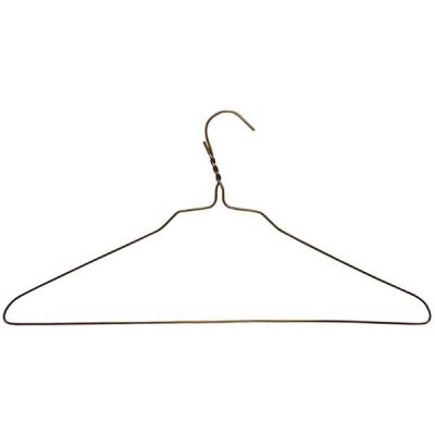 BriaUSA Heavy Duty 50 Pack Coat Hangers 18 inch Length 11.5 Gauge Thickness  Galvanized Metal Wire