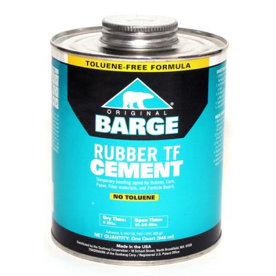 Barge Rubber Cement Toluene Free - Quart by Manhattan Wardrobe Supply