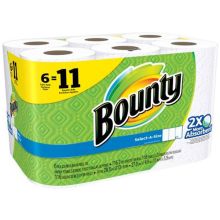 Bounty Jumbo Select-A-Size Super Roll - White Case of 6