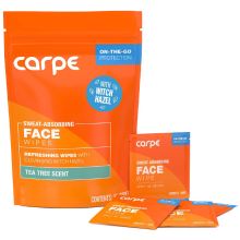 Carpe Sweat Absorbing Face Wipes - 15 Ct. | MWS