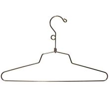 Chrome Dress Hanger with Salesman Loop - 14" by Manhattan Wardrobe Supply