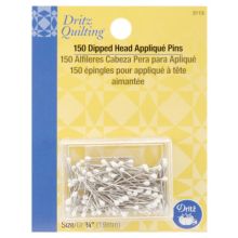 Dritz dipped Head Applique Pins 12 (3/4") White - 150 ct. | MWS