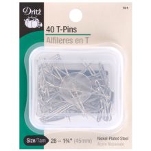 Dritz T-Pins Size 28 1 3/4"  Packaged 40 ct by Manhattan Wardrobe Supply