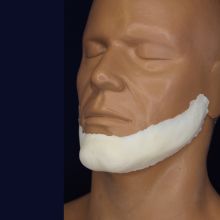 Rubber Wear Latex Prosthetic - Square Jaw Line | MWS