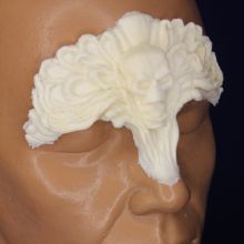 Rubber Wear Latex Prosthetic - Filigree Skull Forehead | MWS