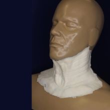 Rubber Wear Latex Prosthetic - Old Age Neck | MWS