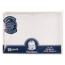 Gerber Cloth Diapers - Single Ply 10ct. |MWS
