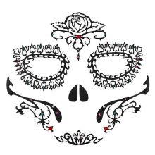 Face Lace Masks - Day Of The Dead Rosa | MWS