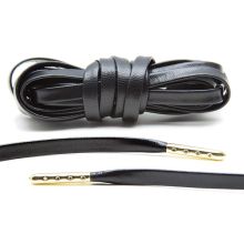 Lace Lab Leather Laces - Gold Tips - 1 Pair