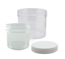 Clear Plastic Jars w/Lid