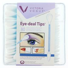 Victoria Vogue Dual-End Pointed/Flat Cotton Swabs 80ct.