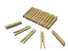 Wooden Spring Clothespins - 50 ct.