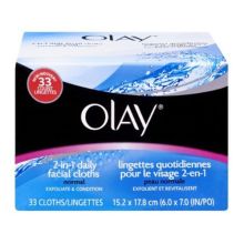 Olay 2 in 1 Cloths-33 Ct. Sensitive Skin