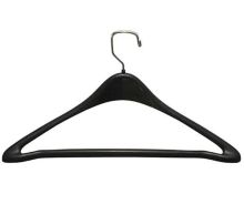 Contoured Plastic Suit Hanger - black - 17"