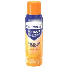 Microban 24 Hour Aerosol Sanitizing Spray Citrus Scent - 15 oz