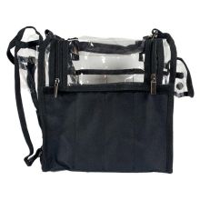 MUA Approved 008 Large Set Bag w/ Shoulder Strap, End Pocket & Tissue Dispenser - 12" x 6" x 11"