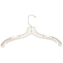 Plastic Dress Hanger - Clear - 17" by Manhattan Wardrobe Supply