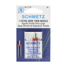 Schmetz Machine Needles - Extra-Wide Twin Needle - Size 60/100