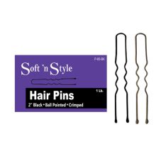 Soft N Style 2" Ball Point Crimped Hair Pins 1 lb. | MWS